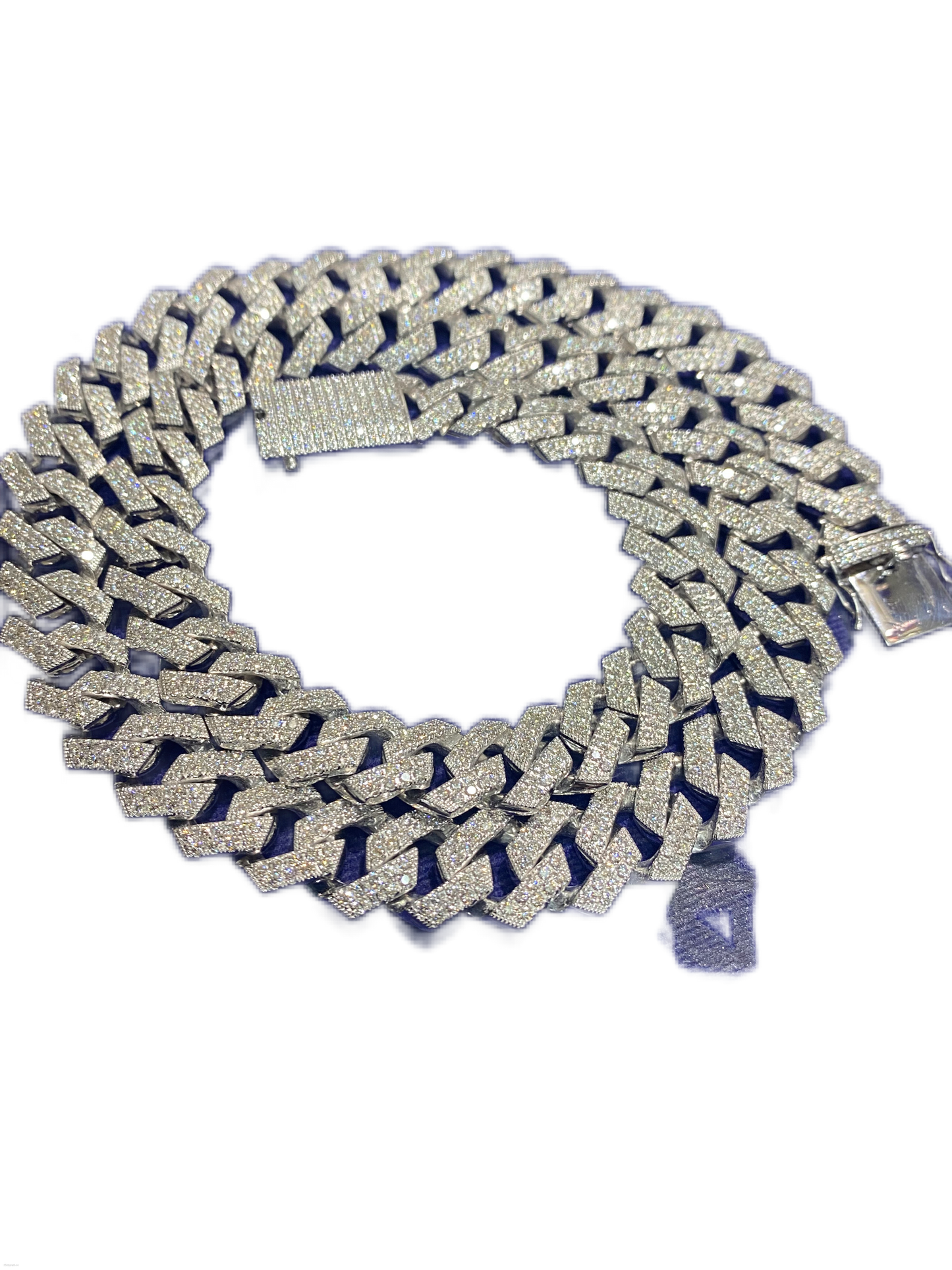 14ct White Gold VS/VVS Diamond Chain