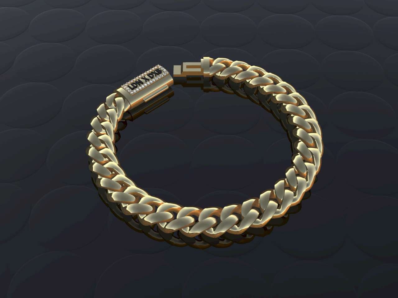 LDN DXB Gold American Cuban Bracelet