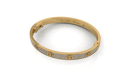 Cartier Bracelet Yellow Gold Diamonds