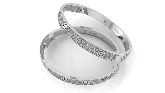 Cartier Bracelet White Gold Diamonds