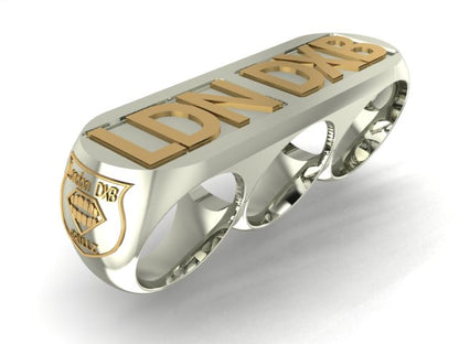 LDN DXB Three Finger Ring