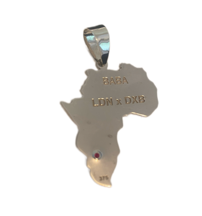 Ruby Diamond 'Africa Pendant' White Gold