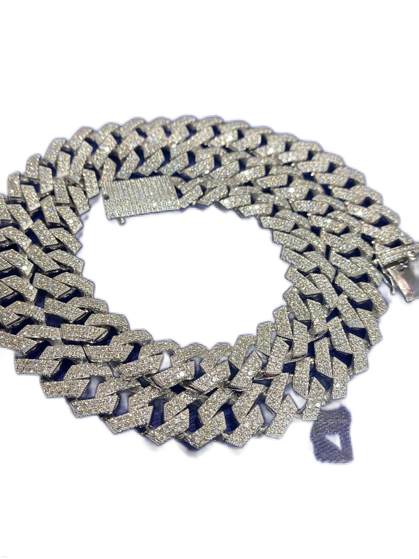14ct White Gold VS/VVS Diamond Chain