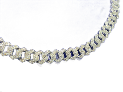 14ct White Gold VS/VVS Diamond Chain