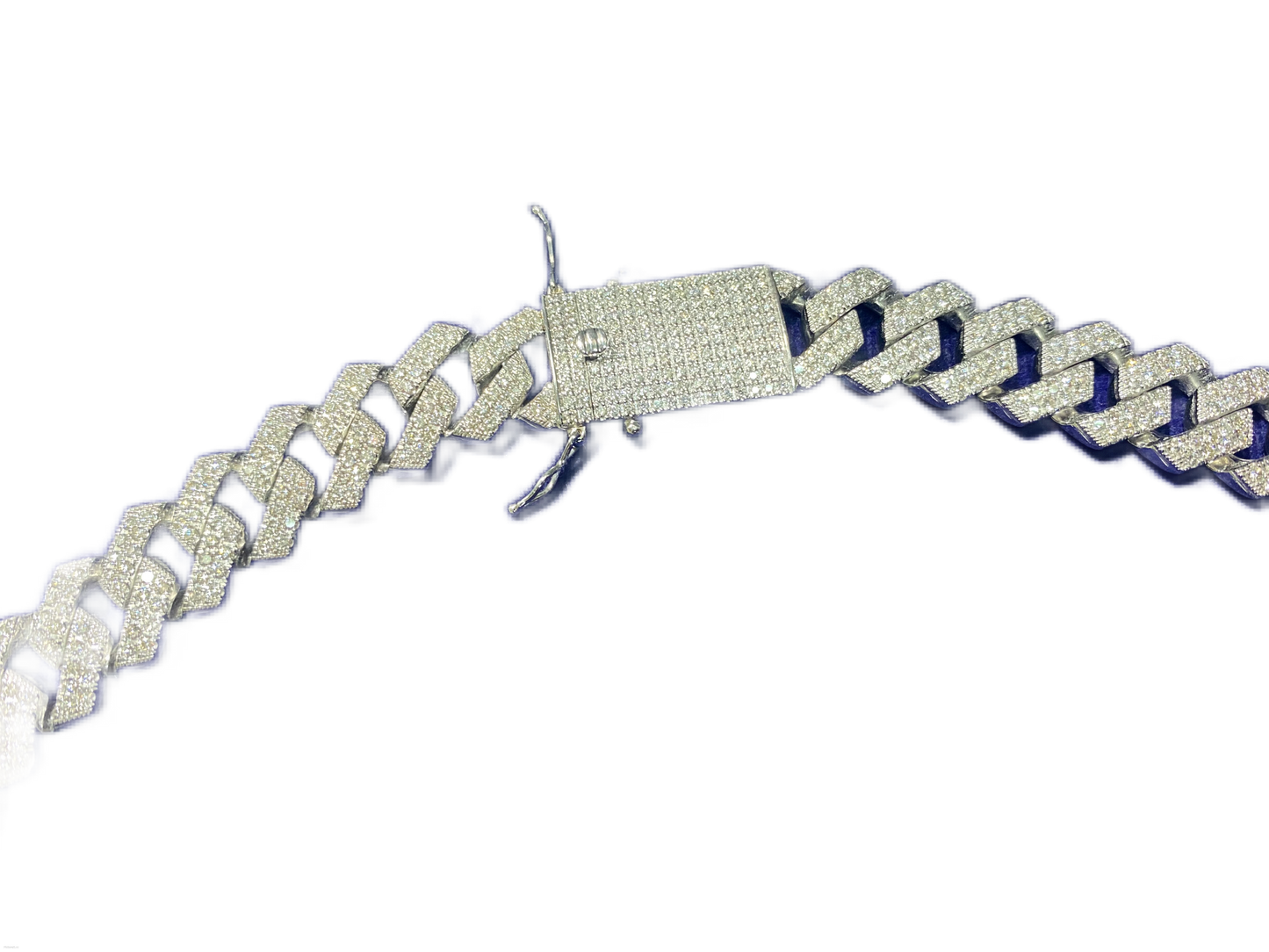 14ct White Gold VS/VVS Diamond Chain
